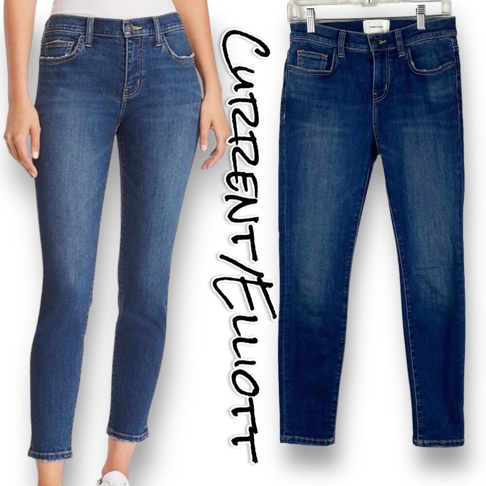 Current/Elliott Stiletto One Year Worn Medium Wash Womens Size 26